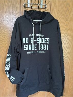 Black Pullover Hoodie - No B-Sides Since 1981 men’s 2XL Nashville John Prime Co